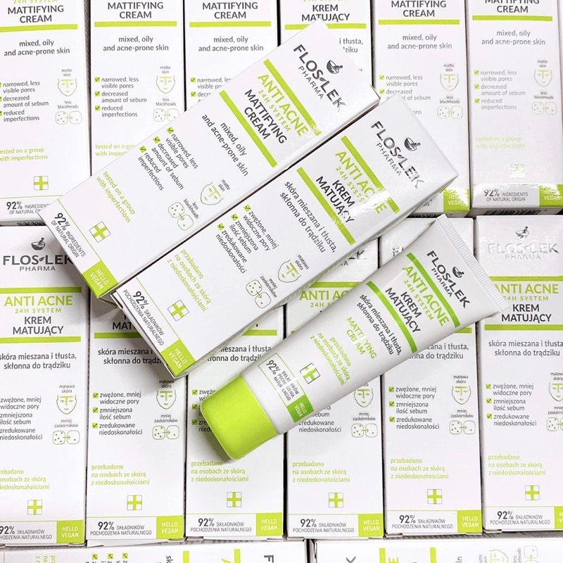 Kem Dưỡng Kiềm Dầu và Kiểm soát Nhờn Floslek Anti Acne Cream 50ml