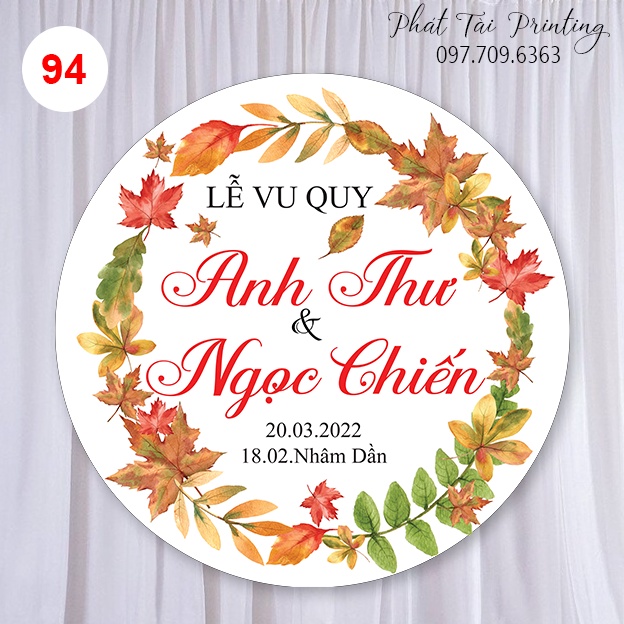 MS 94 - Bảng Backdrop trang trí đám cưới