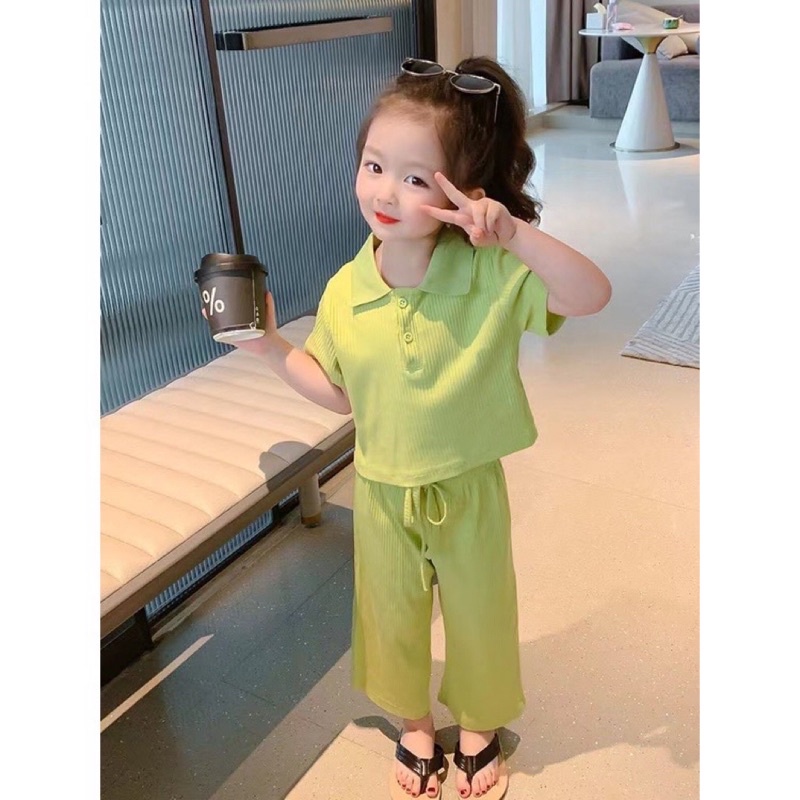 Bộ tăm quần ống sớ cho bé gái
