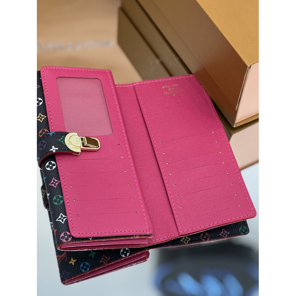 Ví cài khóa W266-19 FULLBOX HÃNG, THẺ CARD ĐẦY ĐỦ