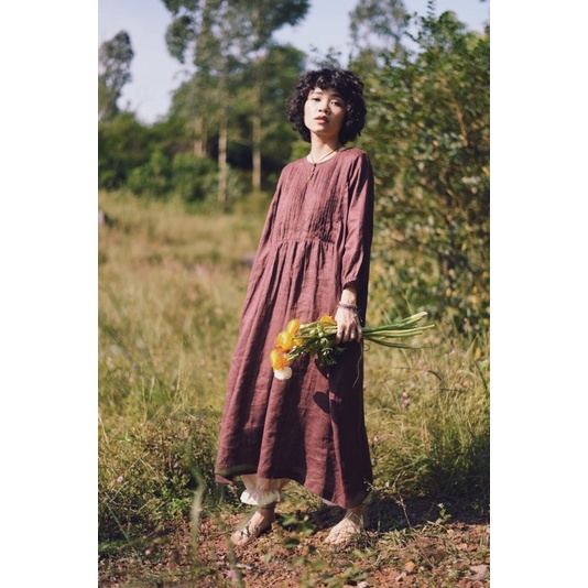 Váy Mộng linen premium