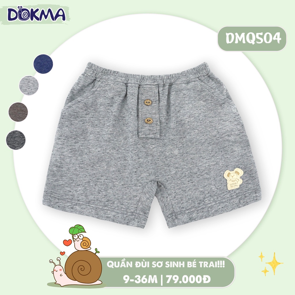 Dokma_ Quần đùi cotton bé trai