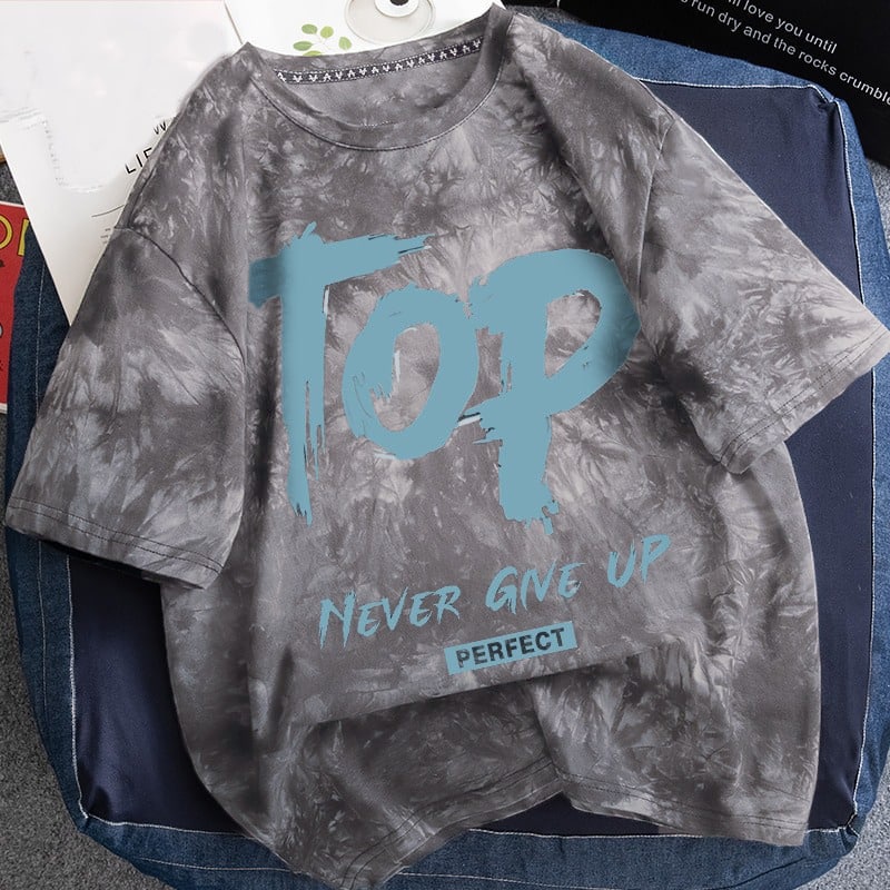 Áo thun loang tay lỡ chất liệu 100%.cotton cao cấp thấm hút mồ hôi nam nữ unisex