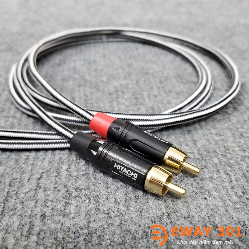 Bộ Dây AV  Bản Dây Phòng Thu Chất Âm Cực Ngọt & Chi Tiết - Dài 1m - Dây 2 RCA ra 2 RCA