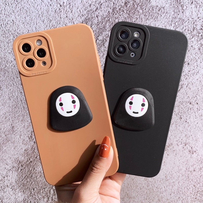 Ốp lưng ip pro camera đen - nâu kèm hoạ tiết vô diện dành cho ip 8p/x/xsm/11pm/12pm/13/13pm/14/14pm