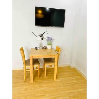 Bộ bàn ăn 2 ghế dài 1mx60cm.
