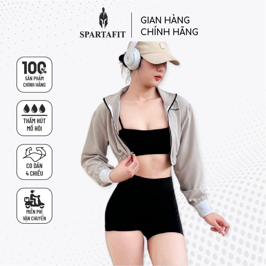 Áo khoác Crop Tomtiger nữ SPARTAFIT