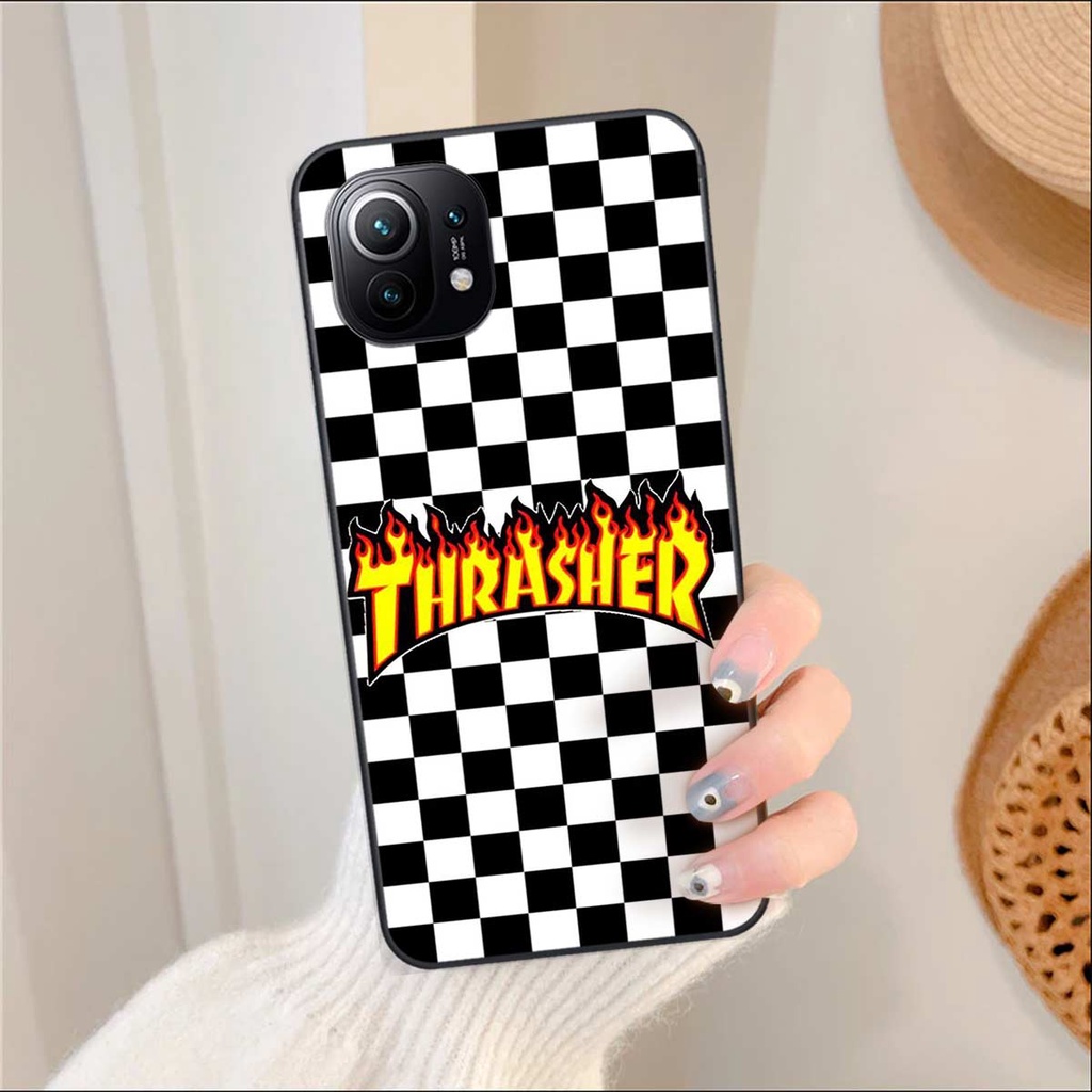 Ốp lưng Xiaomi Mi 11 / Mi 11T / Mi 11 Lite hình caro, thời trang hàng hiệu cao cấp, vỏ ốp rẻ đẹp