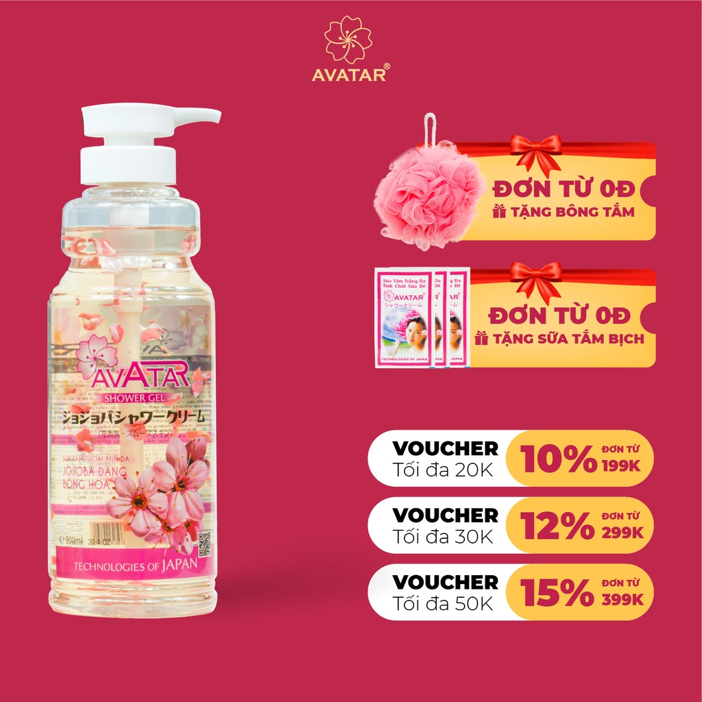 Sữa Tắm JoJoBa Cánh Hoa Anh Đào AVATAR Hương Nước Hoa Nhật Bản