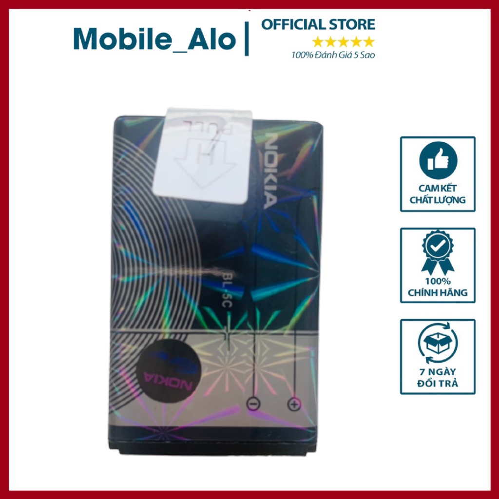 Pin N.ok. ia tốt BL 5C ,4C - zin LK, 2iC Chống Phù,Chống Nổ, Dung Lượng 2800mAh ,Cho Nokia 1280,1200,1110i,7610