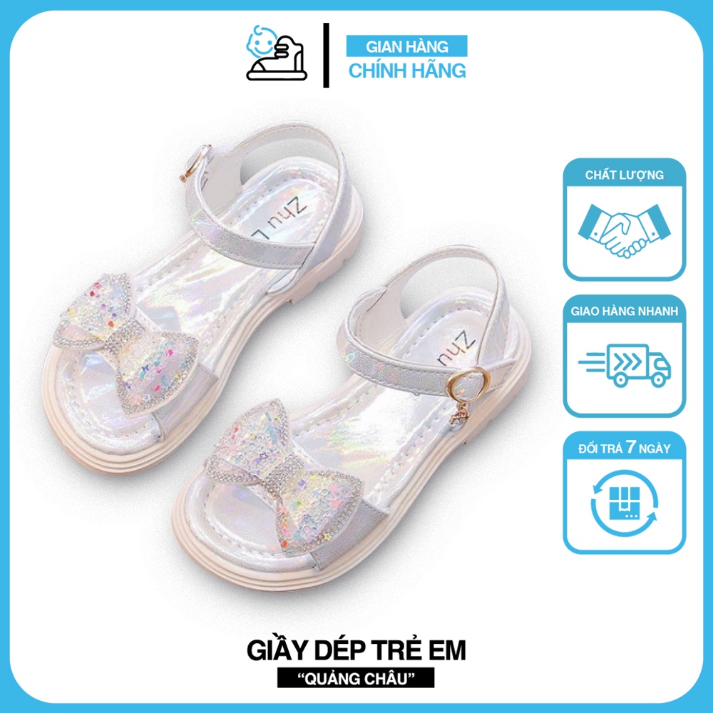 Giày Sandal Bé Gái Công Chúa Đế Mềm Đính Đá Phong Cách Phương Tây Thời Trang Mùa Hè 2022 Cho Bé Gái