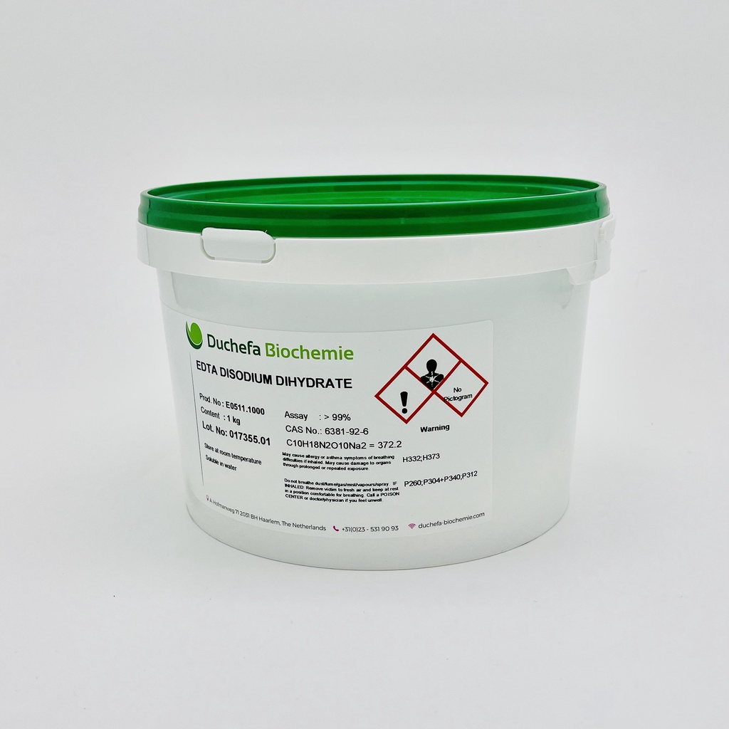 Hóa chất EDTA Disodium Dihydrate >99%(Na2EDTA.2H2O, Duchefa, Cas 6381-92-6)
