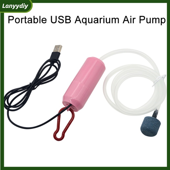 Máy Bơm Oxy Mini Siêu Êm Sạc Usb Tiết Kiệm Năng Lượng Cho Bể Cá