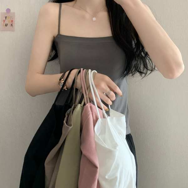 Áo Ống Ngắn Sát Nách Màu Trắng Có Đệm Ngực Mặc Trong Mùa Hè Đẹp Mắt Cho Nữ