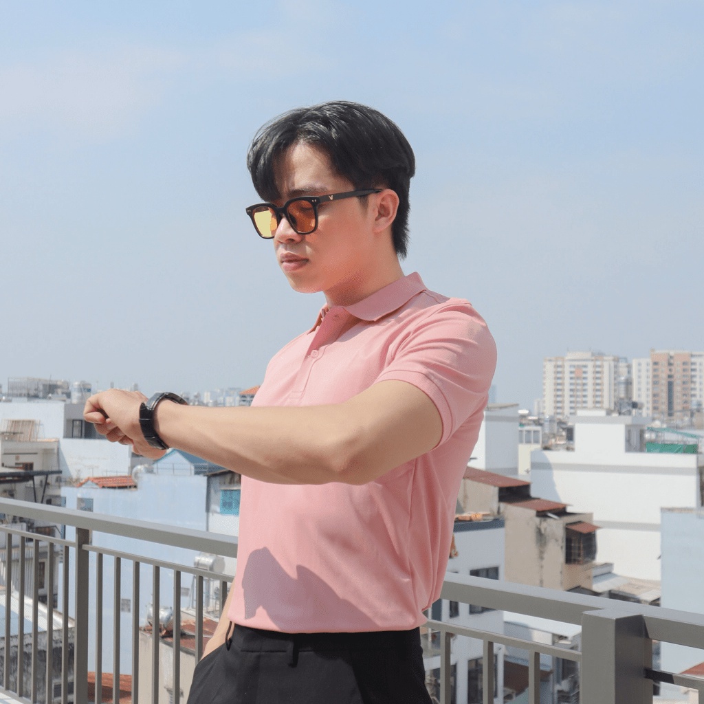 Áo Thun Polo Nam Cổ Trụ Trơn Nhiều Màu Có Nút Cổ Phong Độ Lịch Lãm NEW UNISEX