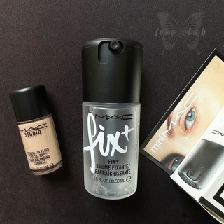 Set xịt makeup khoá nền 30ml + kem nền mac studio tone n18 5ml