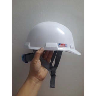 Mũ bảo hộ sseda mặt vuông, sẵn hàng màu trắng