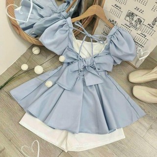 Sét áo babydoll kèm short  [ Ship hoả tốc -  Kèm ảnh thật trải sàn 100% ]