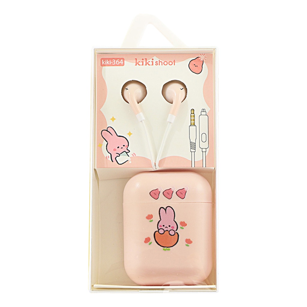 Tai nghe nhét tai có dây LENOVO 3.5mm HD in họa tiết hoa hướng dương hoạt hình xinh xắn cho trẻ