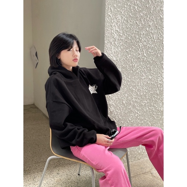 LOGO HOODIE áo khoác nỉ bông có nón VISM CLO