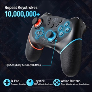 Tay Cầm Chơi Game Bluetooth Không Dây Cho Switch Pro