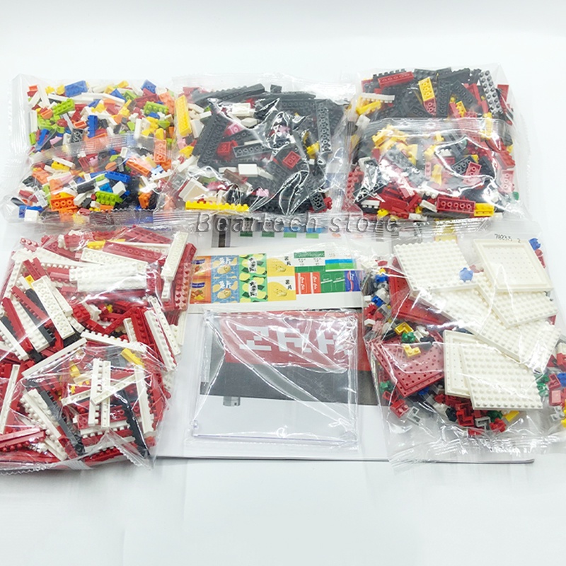 Bộ đồ chơi xếp hình micro hình máy bán hàng tự động mini cho trẻ 7823