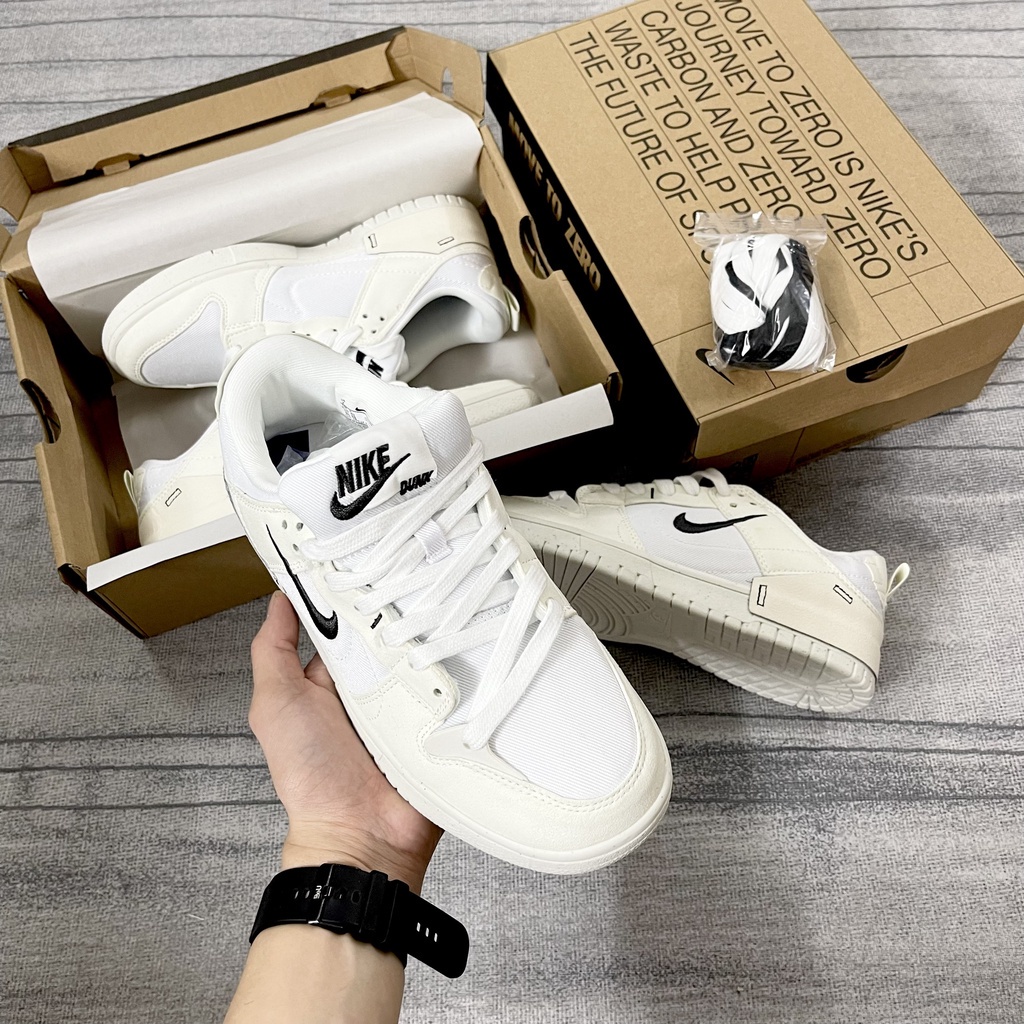 Giày sneaker 𝐉𝐨𝐫𝐝𝐚𝐧 SB Dunk Disrupt 2 Pale Ivory Kem trắng đen  cao cấp Seen Sneaker