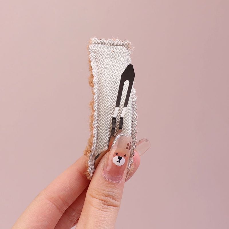 Kẹp Tóc Vải Bông Màu Sắc Ngọt Ngào Xinh Xắn Cho Bé Gái