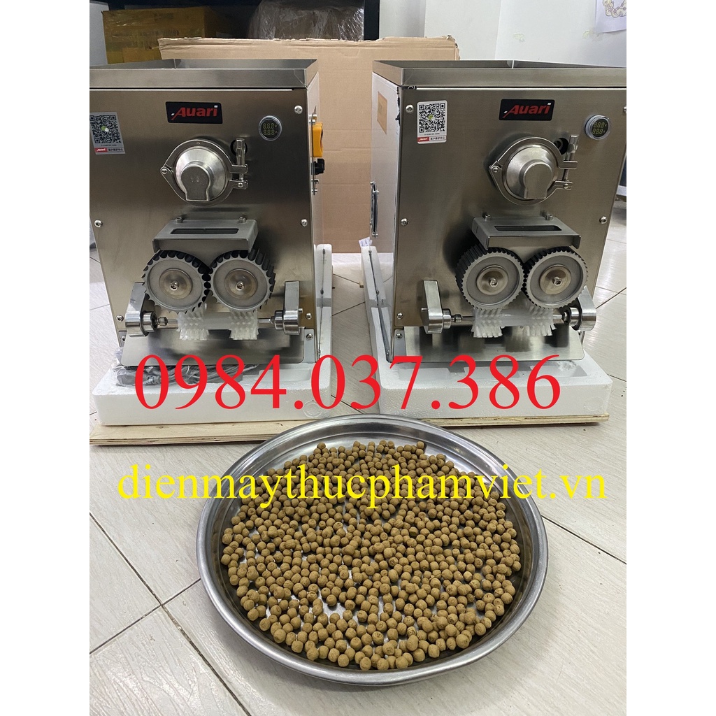Máy làm trân châu công nghiệp, Máy vo viên chân trâu 6/8/10mm, Máy làm viên hoàn đông y tròn đều tự động hoàn toàn AW95S