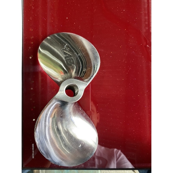 Chân vịt AB inox 304 máy nổ ,động cơ xăng 5.5-6.5hp ( cốt thẳng ) ren 14mm (kiểu thái)