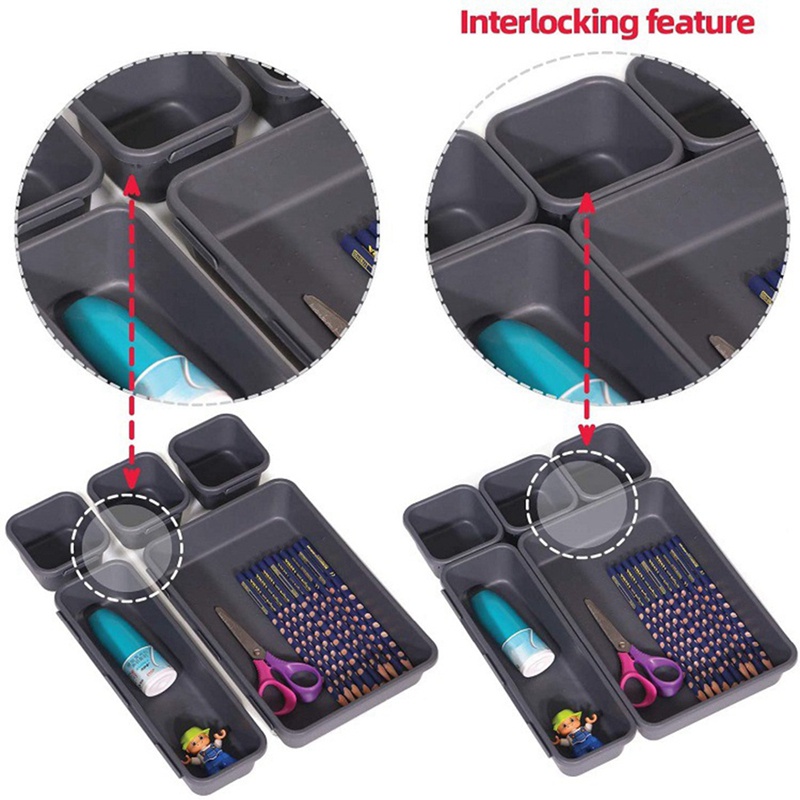 Bộ 24 Ngăn Kéo Đựng Đồ Dùng Văn Phòng Tiện Lợi