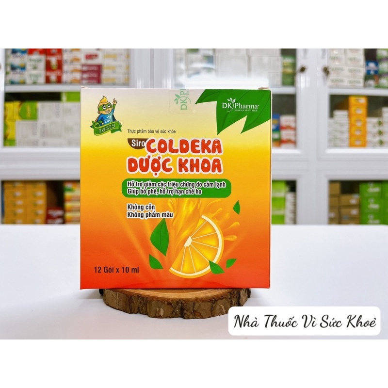 Siro Coldeka Dược Khoa giúp bổ phế, giảm ho, cảm lạnh (Hộp 12 gói