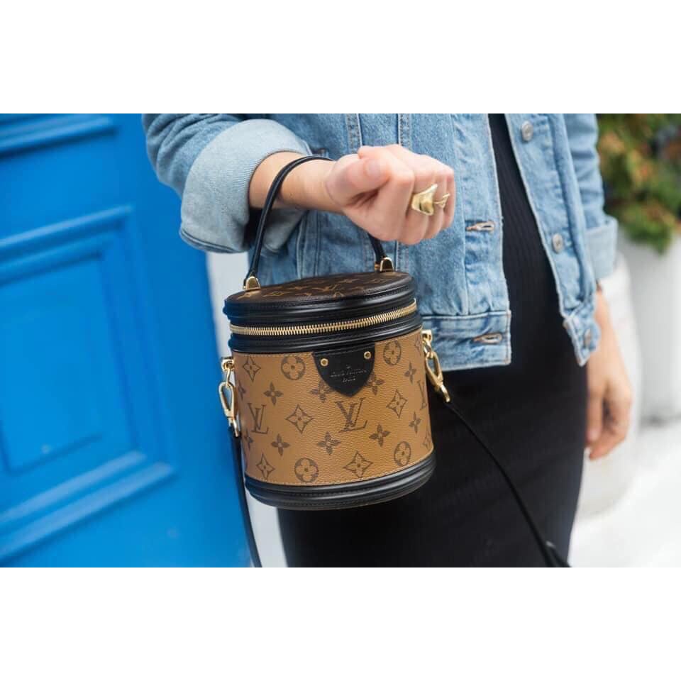 Túi xách nữ đeo chéo cặp lồng họa tiết hoa lv. sang chảnh hót hít