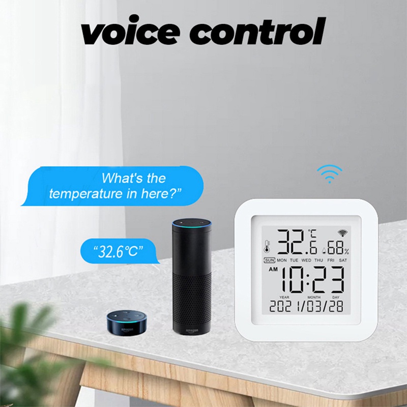 Cảm Biến Nhiệt Độ Và Độ Ẩm Kết Nối WIFI Cho Google Assistant Thông Minh