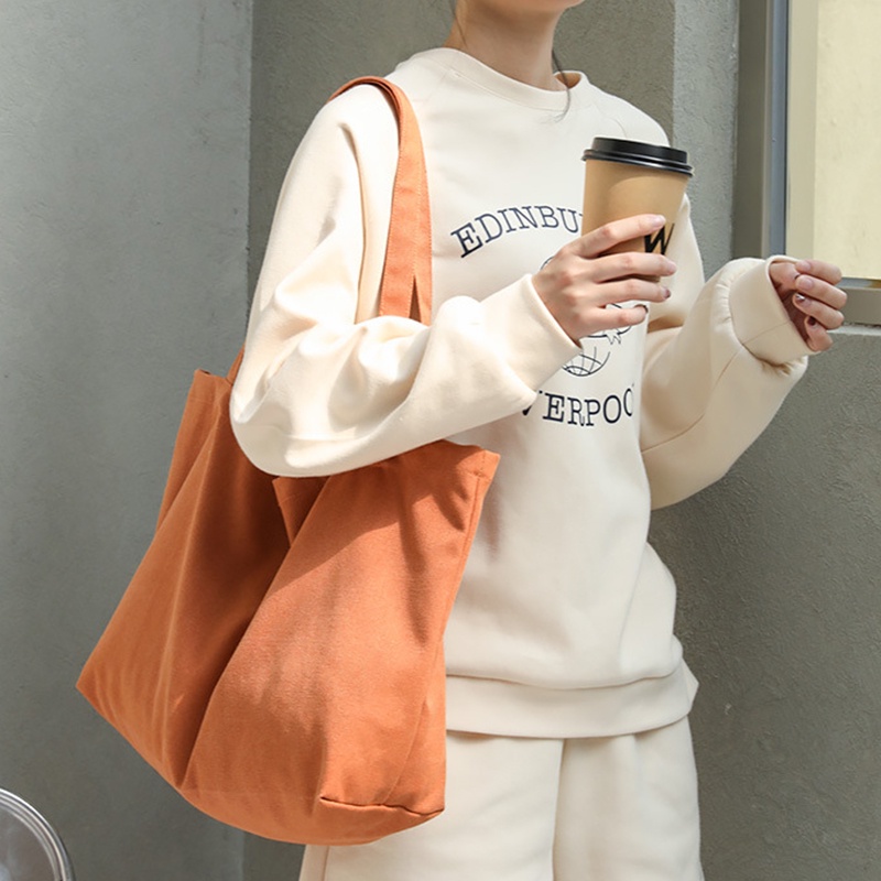 Túi Đeo Vai Màu Trơn Phong Cách retro Thời Trang