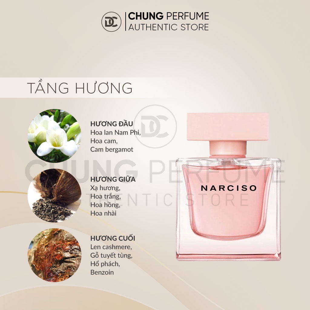 Mẫu thử Nước hoa NARCISO CRISTAL EDP 5ml/10ml