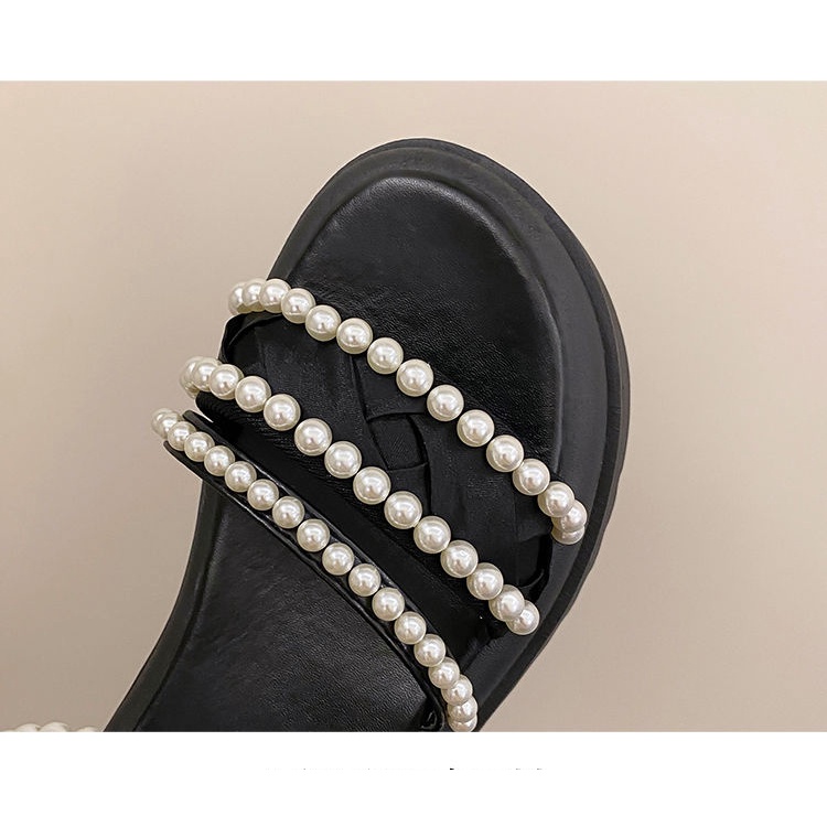 Sandal Đế Dày 4.5Cm Phong Cách Roman Thời Trang Mùa Hè Hàng Mới 2023 Dành Cho Bạn Nữ