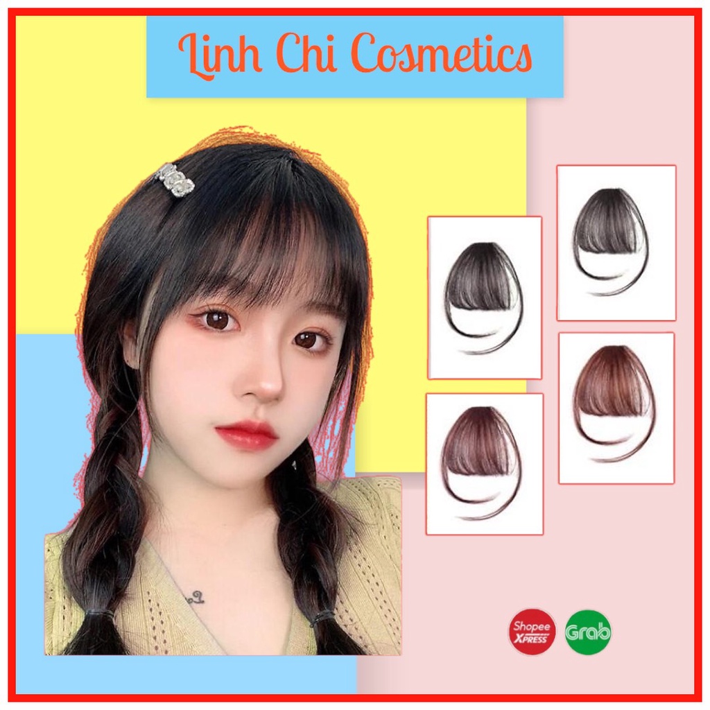 Tóc Mái Giả Cao Cấp, Mái Thưa Giống Thật Phong Cách Hàn Quốc Dễ Thương, Làm Bằng Sợi Tơ Mềm Mại