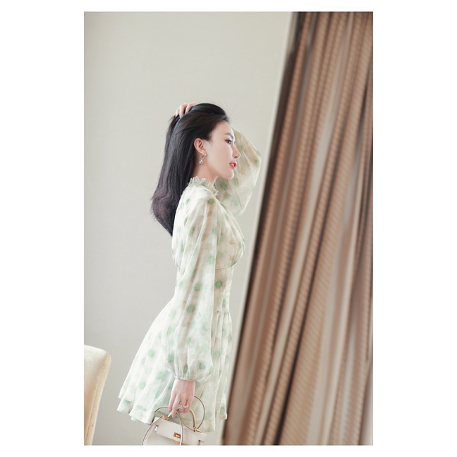 (HCM) ĐẦM VOAN HOA TIỂU THƯ SANG CHẢNH  - THANH LỊCH , SANG TRỌNG CHO CÁC NÀNG KME FASHION