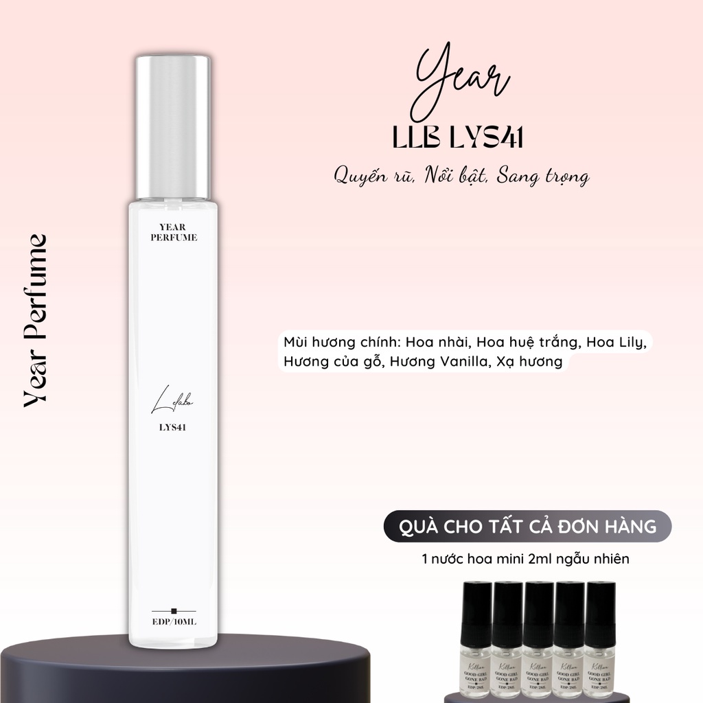 Tinh Dầu Nước Hoa Unisex Year Quyến Rũ Bí Ẩn, Ngọt Ngào Thơ Ngây Dạng Chai Xịt 10ML Lưu Hương Lâu