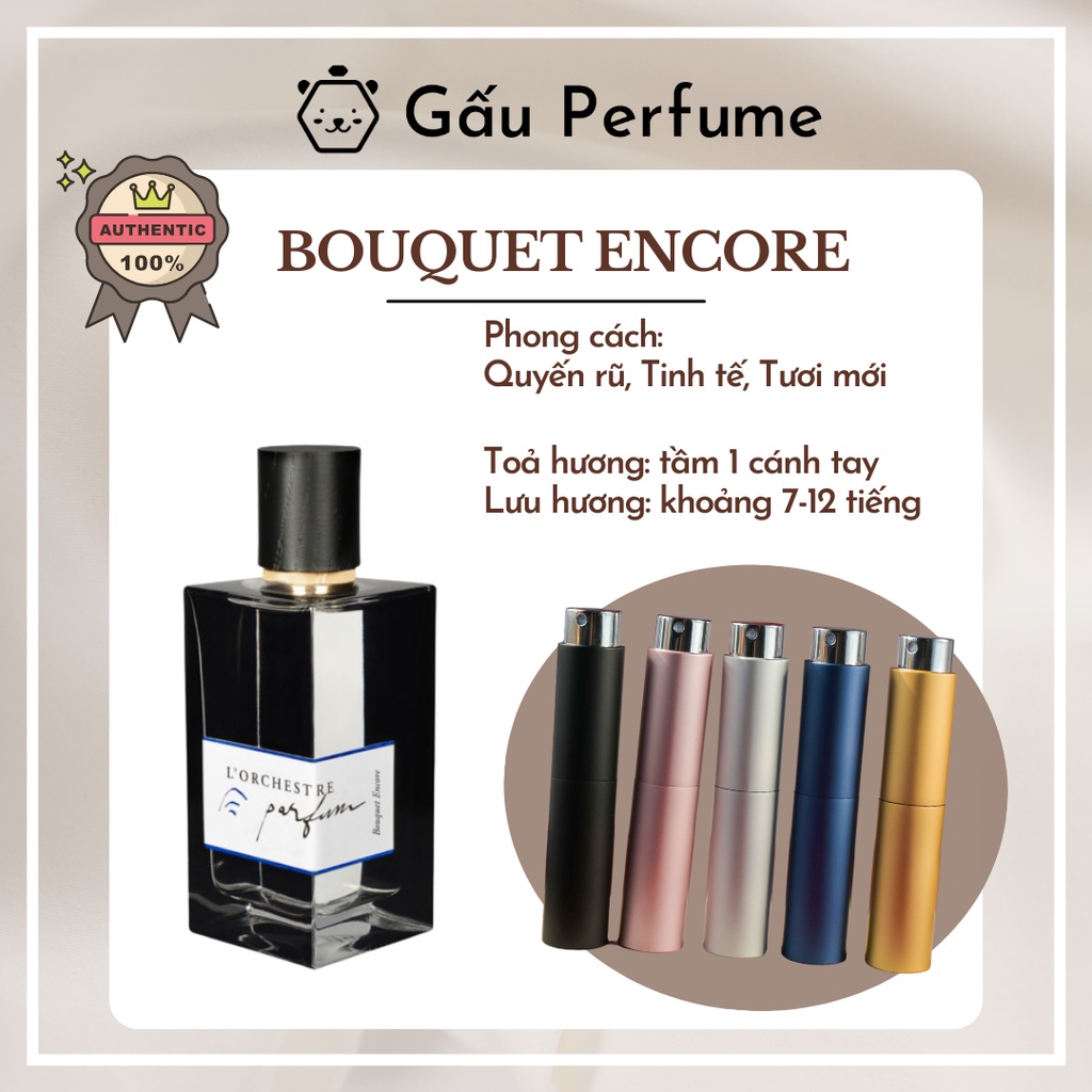 Nước hoa chiết/Mẫu thử L’Orchestre Bouquet Encore 10ML chính hãng
