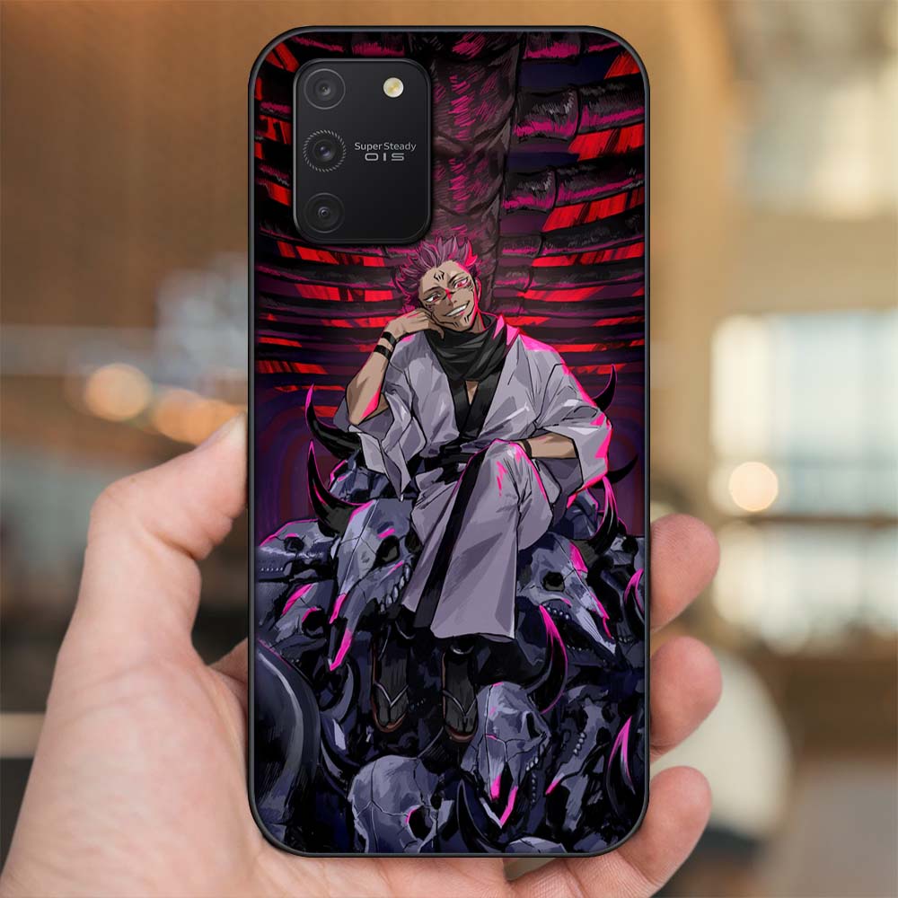 Ốp lưng Samsung S10 Lite viền đen in hình Sukuna Yuji Jujutsu Kaisen Chú Thuật Hồi Chiến