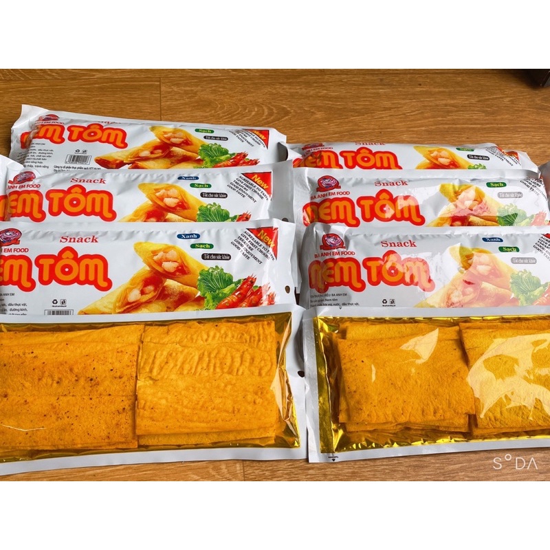 Snack Hình Nem Tôm Đậm Vị Thơm Cay Giá Rẻ