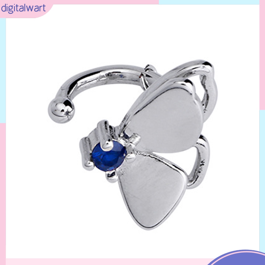 1 Khuyên Tai Kẹp Vành Tai Hình Học Đính Đá Zirconia Hai Lớp Không Cần Khoan Lỗ Màu Xanh Dương Sáng Trang Sức Làm Quà Tặng Hằng Ngày Cho Bạn Gái