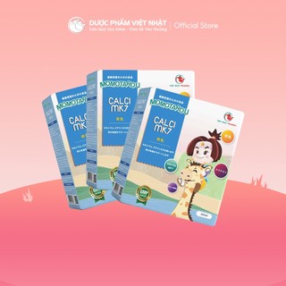 Combo 3 hộp Siro Momotarou Calci Mk7 Sữa non tặng bộ ghép hình dễ thương cho bé