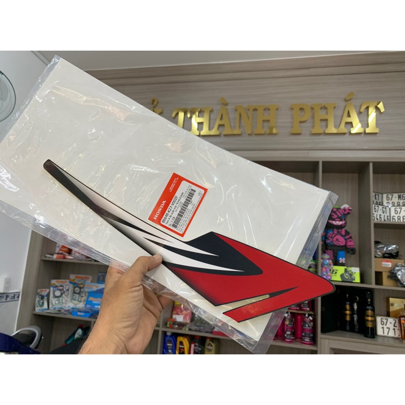 Tem bửng AB 125 Đỏ Đen 2013 Trái