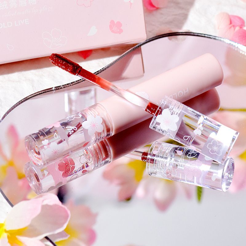 Son Kem Lì Hold Live Hoa Anh Đào Flowers Sakura Velvet Matte Lip Glaze