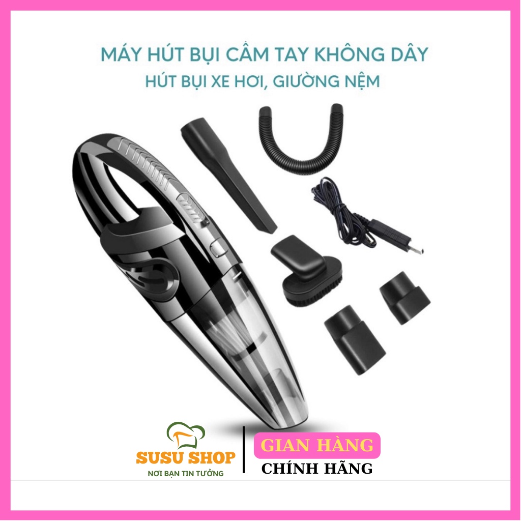 Máy Hút Bụi Cầm Tay Mini - Máy Hút Bụi Không Dây Đa Năng Sử Dụng Hút Bụi Ô Tô Bàn Phím Máy Tính Bụi Giường