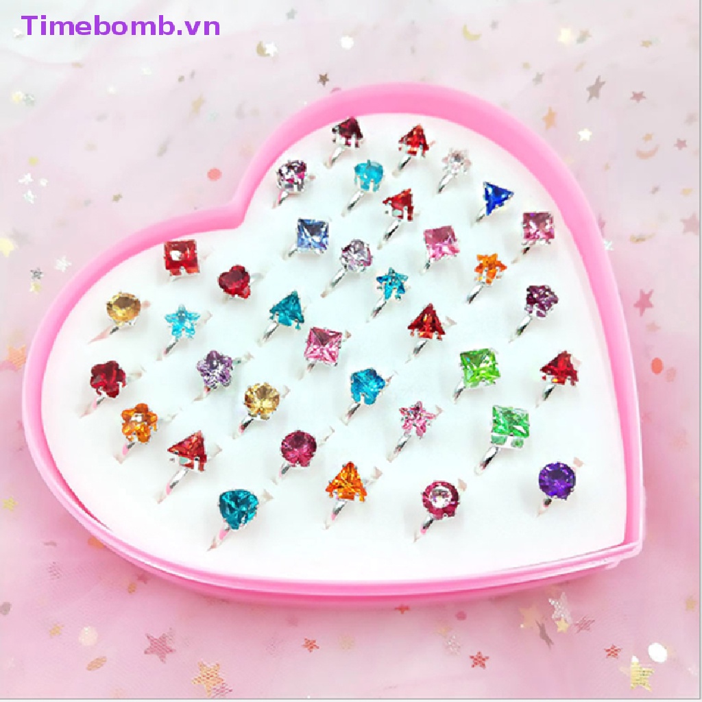 # Túi Xách Nữ Thời Trang # Hộp 10 Nhẫn Hình Dáng Ngẫu Nhiên Cho Bé Gái