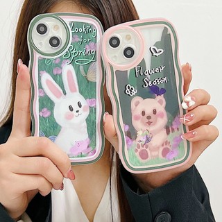DBW| Ốp lưng Realme 3 5 5i 5S 6i 6 7 8 9 Pro Plus 10 C1 C2 C3 C11 C12 C15 C20 C21 C21Y C25Y C25 C25S C30S C31 C33 C35 C53 C55 Narzo 20 30A 50i 50A Prime Soft Spring Flowers Lovely Bear Rabbit Handphone Case